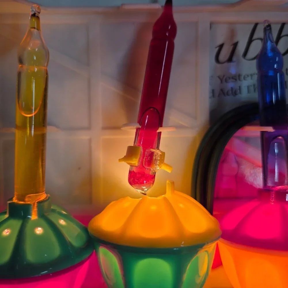 2 Vintage C9 Christmas Bubble lights String Lights‎ Sets TESTED